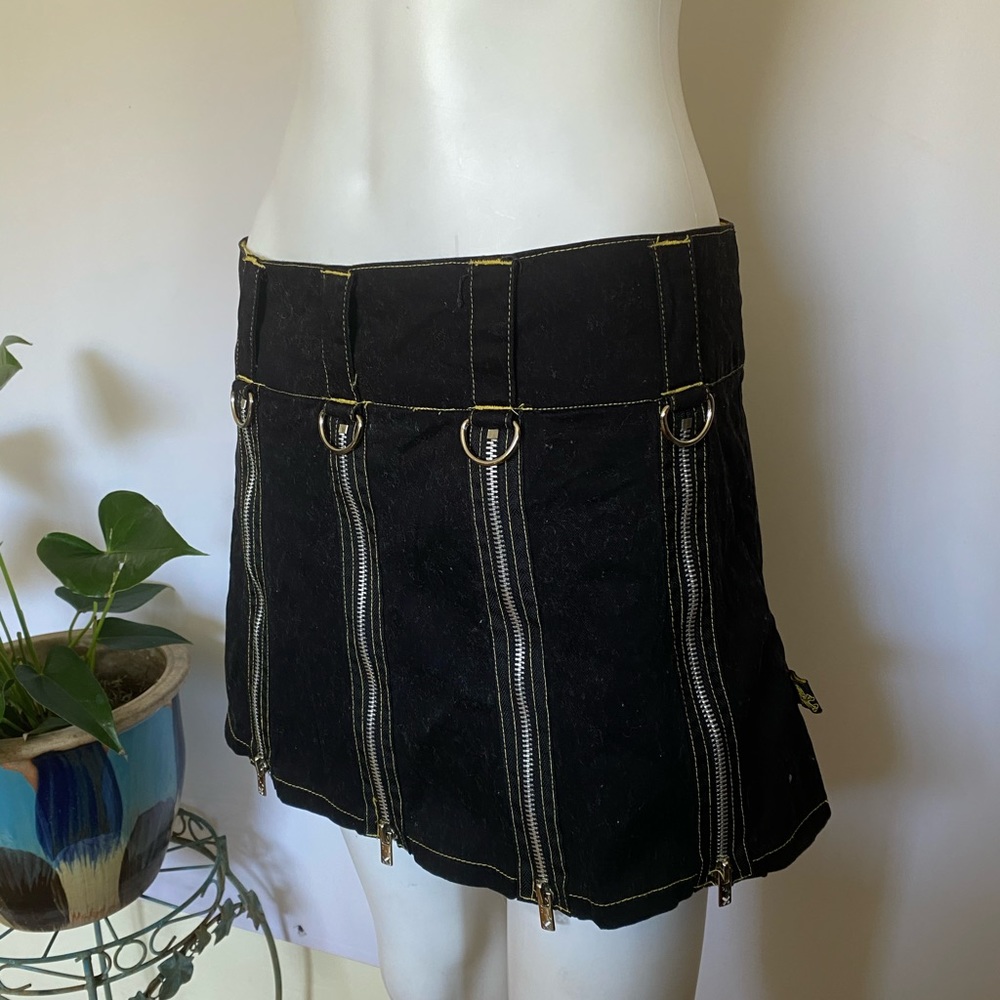 COPY - Tripp NYC Zip Up Mini Skirt